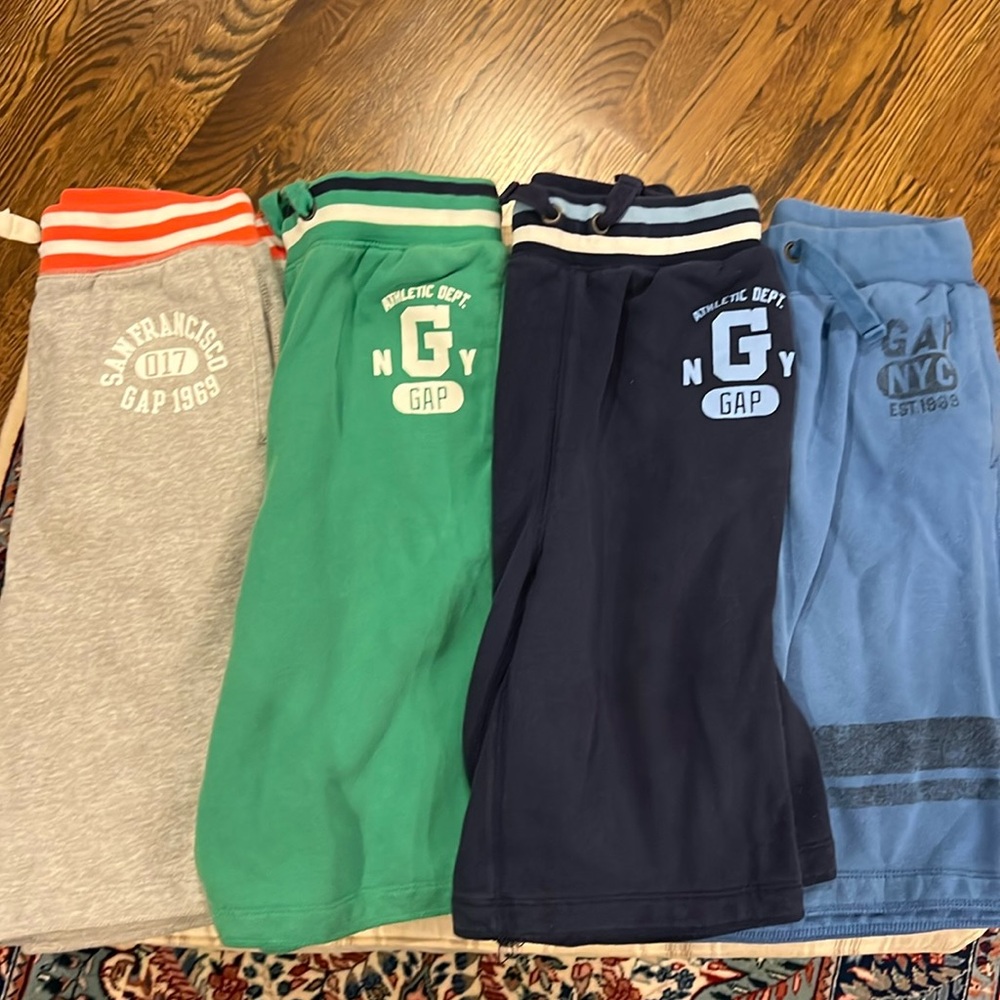 Four pair gap size large jogging pants shorts